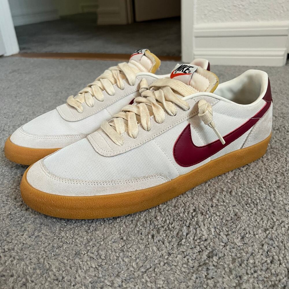 RARE🔥 Size 10 - Nike Killshot 2 VULC Sail Team Red 2018 AQ4133-100 Men's Shoes